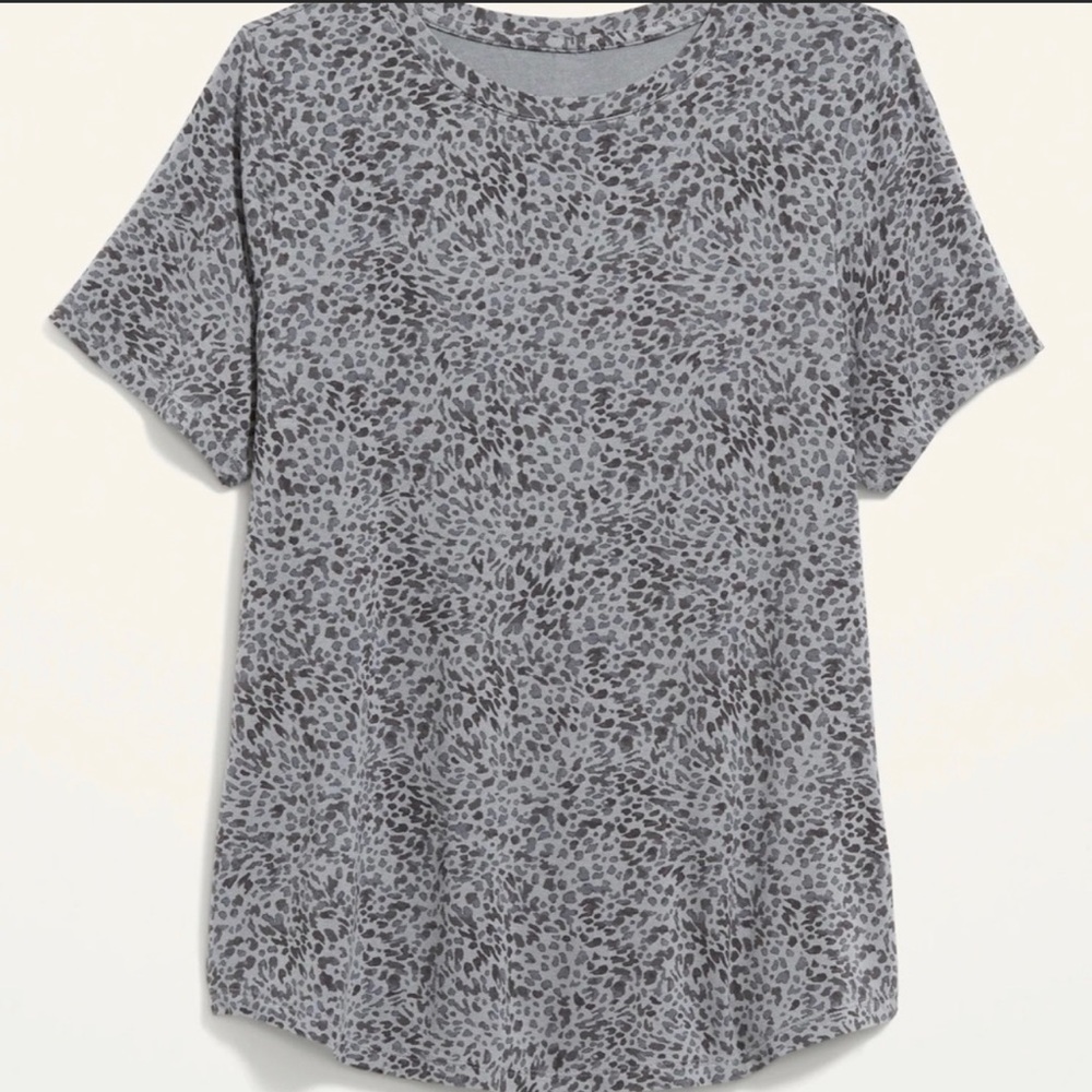 Luxe Printed Crew-Neck T-Shirt for Women